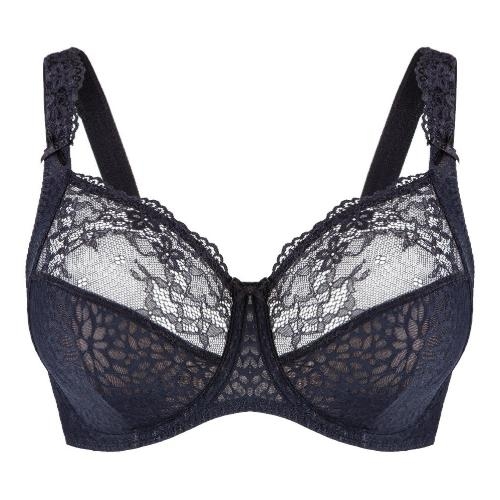 LingaDore Daily Uni Fit Plus Bra black/powder non-padded bra