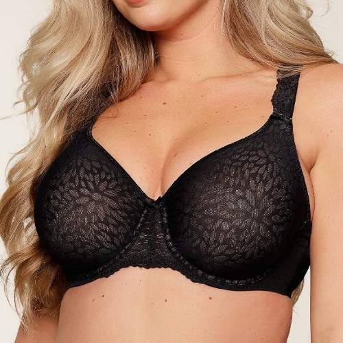 LingaDore Daily Uni Fit Plus Bra black/powder non-padded bra