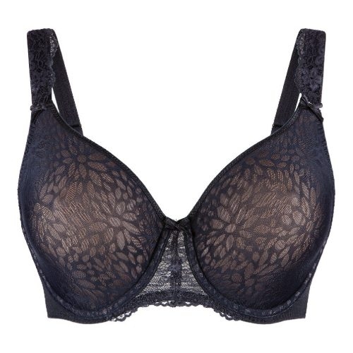 LingaDore Daily Uni Fit Plus Bra black/powder non-padded bra