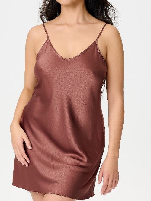 LingaDore Daily Basic cognac slipdress