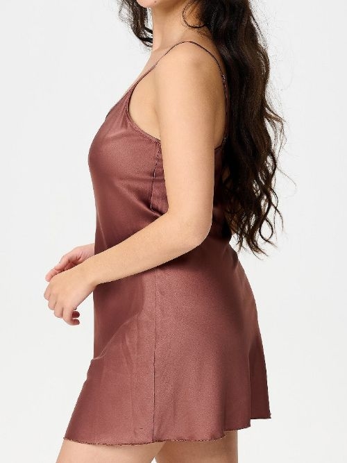 LingaDore Daily Basic cognac slipdress