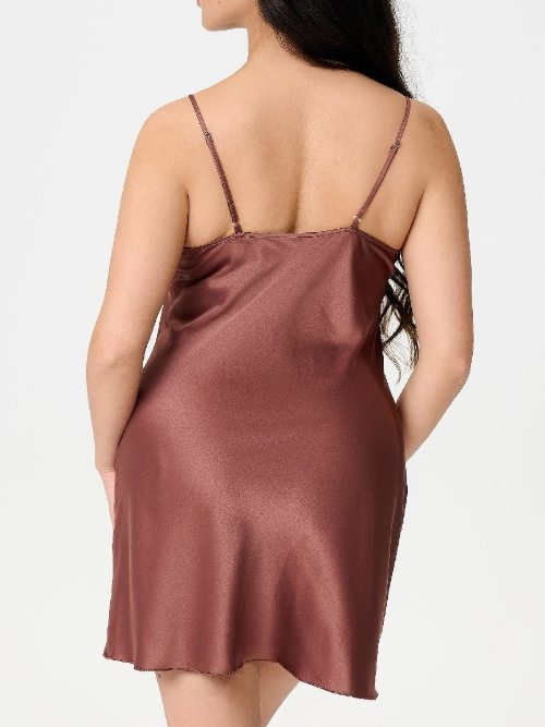 LingaDore Daily Basic cognac slipdress