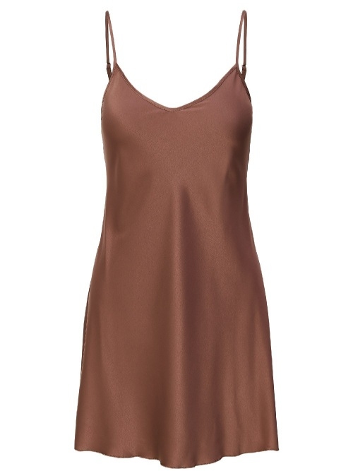 LingaDore Daily Basic cognac slipdress