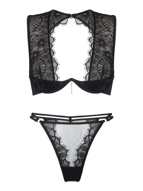 LingaDore Black Boudoir black set