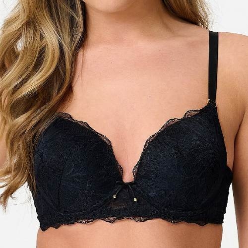 LingaDore Beauty in Black black push up bra