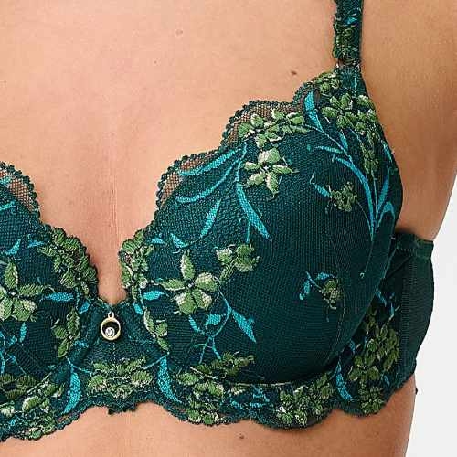 LingaDore Pine Green Lace pine green push up bra