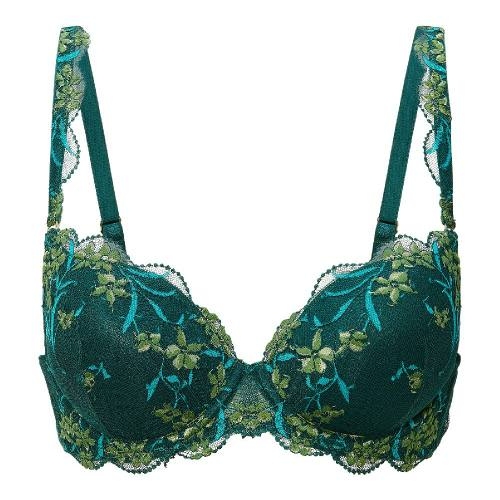 LingaDore Pine Green Lace pine green push up bra