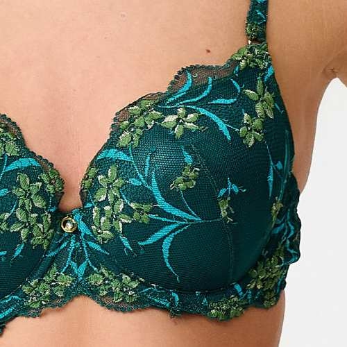 LingaDore Pine Green Lace pine green padded bra