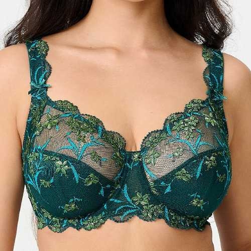 LingaDore Pine Green Lace pine green non-padded bra