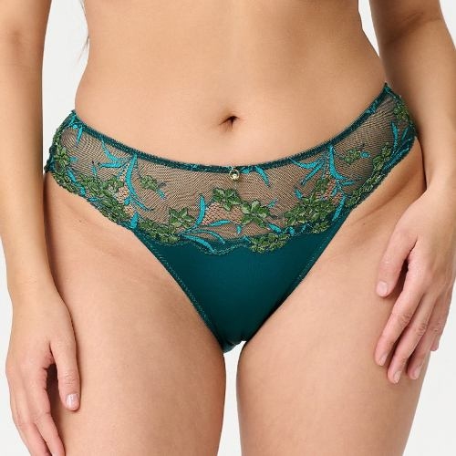 LingaDore Olive Lace pine green brief