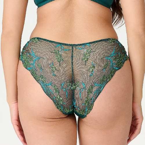 LingaDore Olive Lace pine green brief