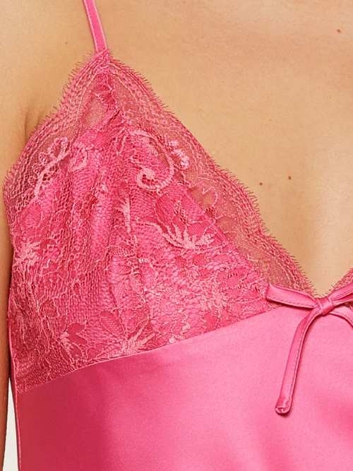 LingaDore Night 8006 pink spaghetti top