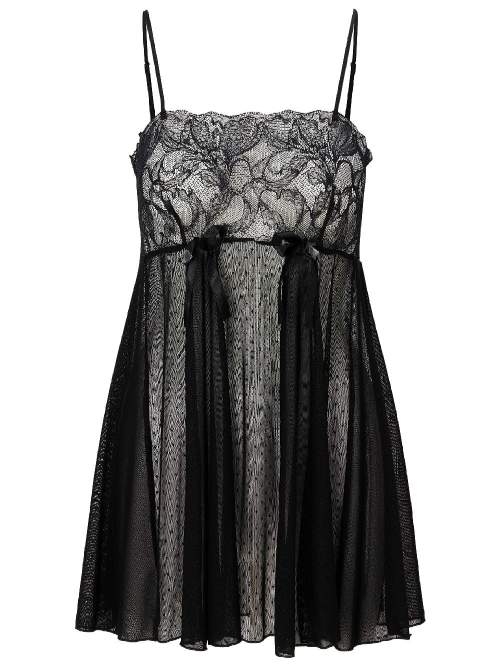 LingaDore Night 8501 black slipdress