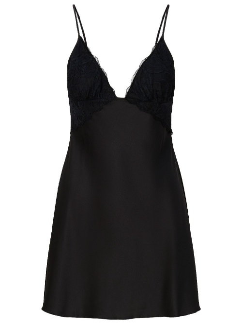 LingaDore Night 8501 black slipdress