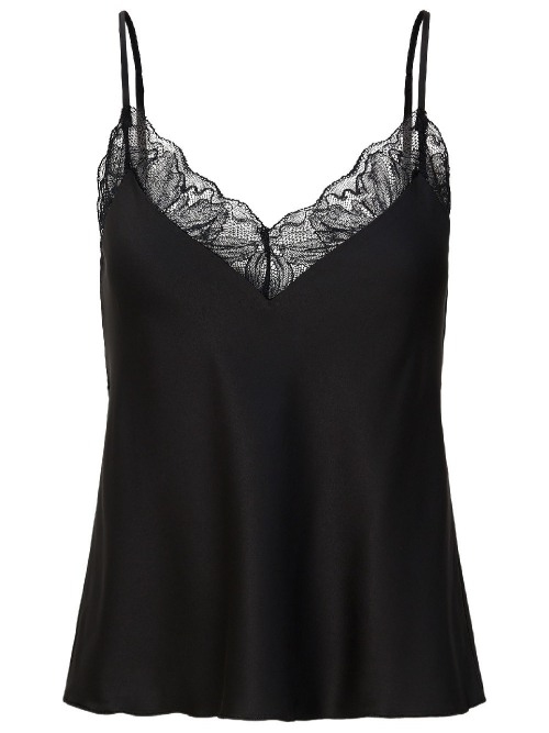 LingaDore Night 8501 black spaghetti top