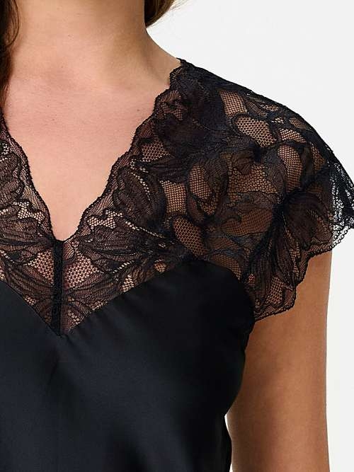 LingaDore Night 8501 black nightdress