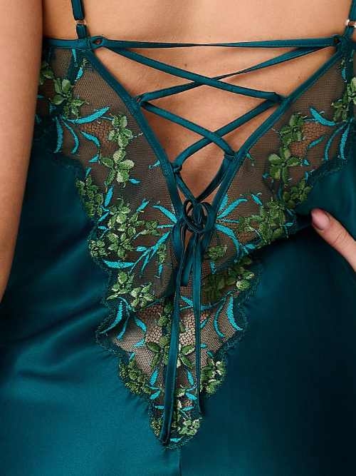 LingaDore Night 8502 pine green slipdress