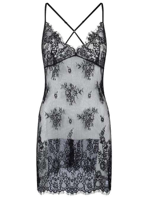 LingaDore Night 2139 black slipdress