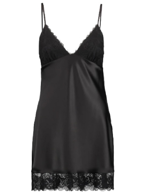 LingaDore Night 9000 black slipdress