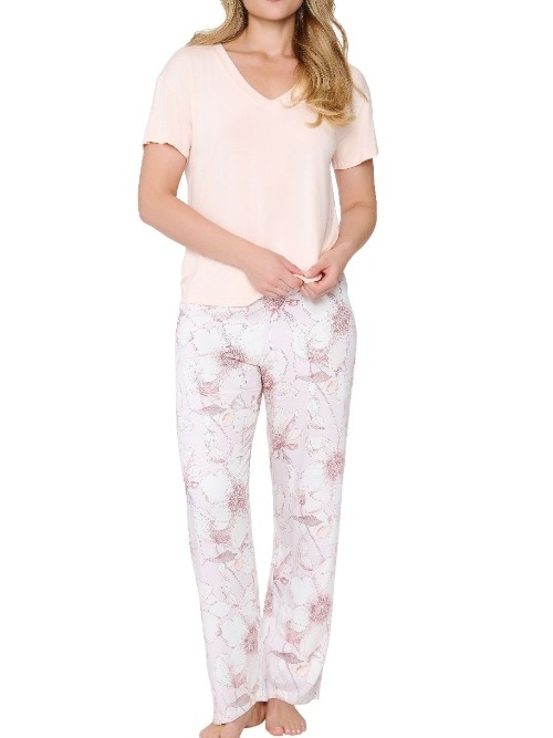 LingaDore Night 8407 apricot/print nightdress