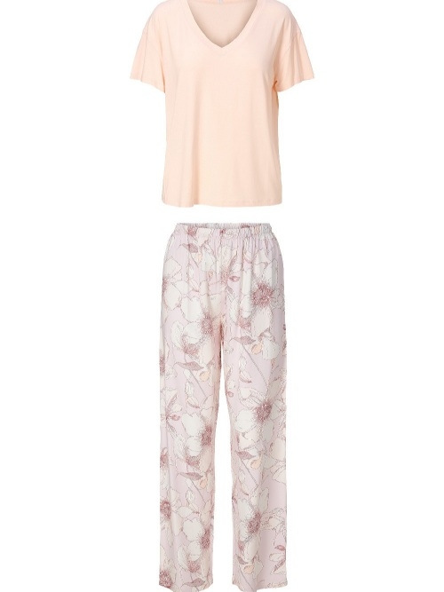 LingaDore Night 8407 apricot/print nightdress