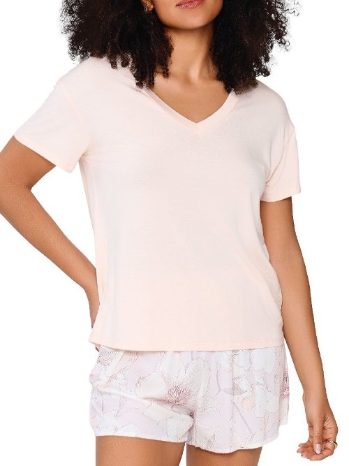 LingaDore Night 8408 apricot/print shortama