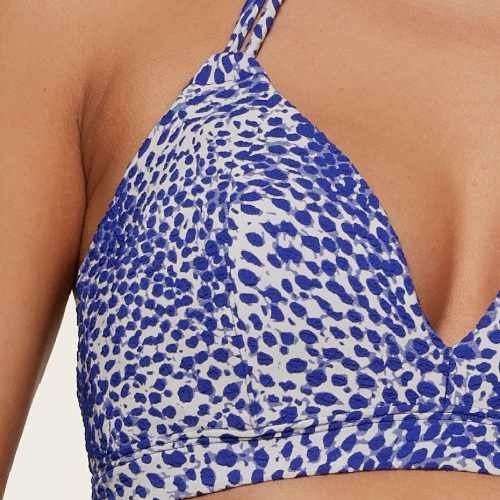 LingaDore Beach 7709 white/blue padded bikini bra