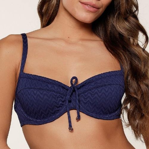 LingaDore Beach 7710 dark blue soft-cup bikini bra