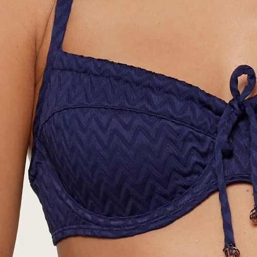 LingaDore Beach 7710 dark blue soft-cup bikini bra
