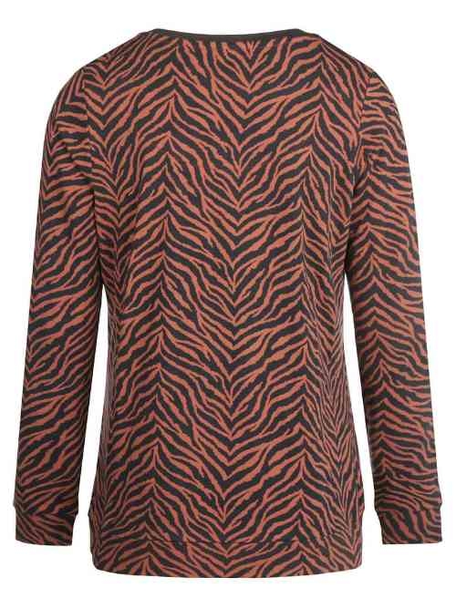 Charlie Choe Wild Nights brown/print sleep shirt
