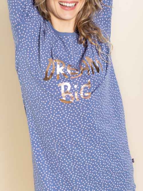 Charlie Choe Daydreams blue sleep shirt