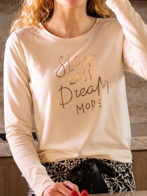 Charlie Choe Awesome Family ivory sleep shirt