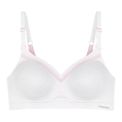 Triumph Triaction Free Motion white sport bra