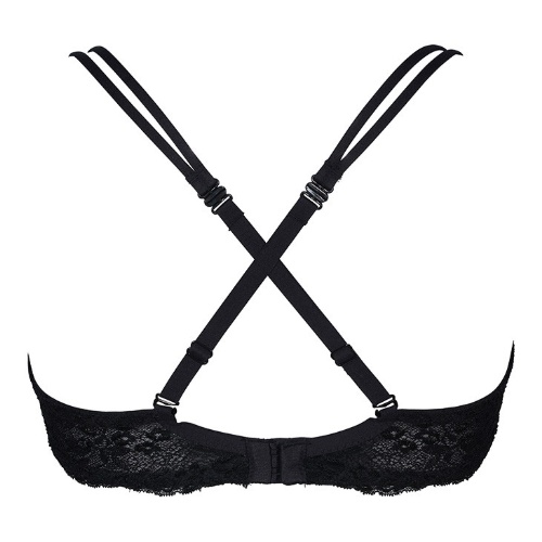 After Eden Puck black push up bra