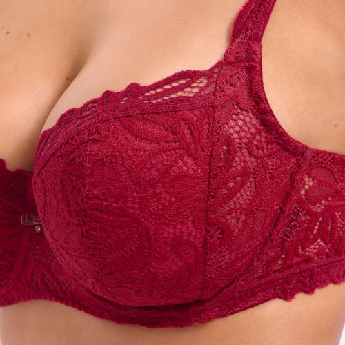 Lisca Tiara cranberry juice non-padded bra