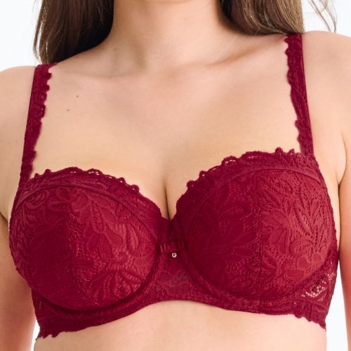 Lisca Tiara cranberry juice padded bra