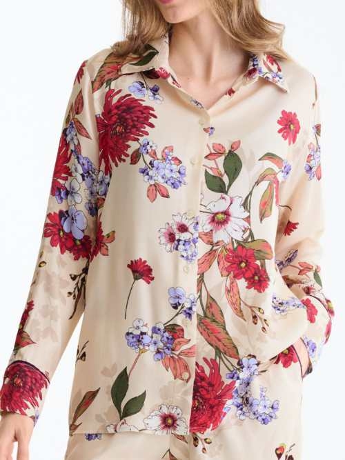 Lisca Nachtmode Tamara flower garden blouse