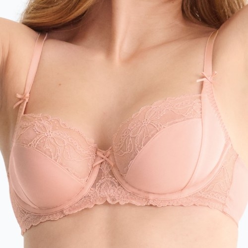 Lisca Sugarlace cherry crimson non-padded bra