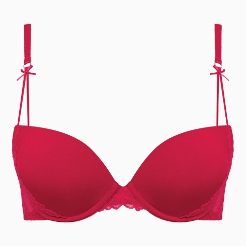 Lisca Sugarlace cherry crimson push up bra