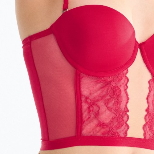 Lisca Sugarlace cherry crimson padded bra