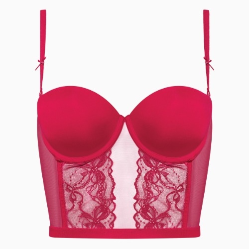 Lisca Sugarlace cherry crimson padded bra