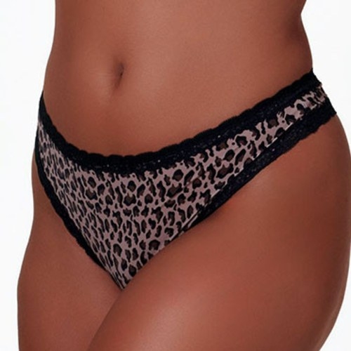 After Eden Giselle animal print brief