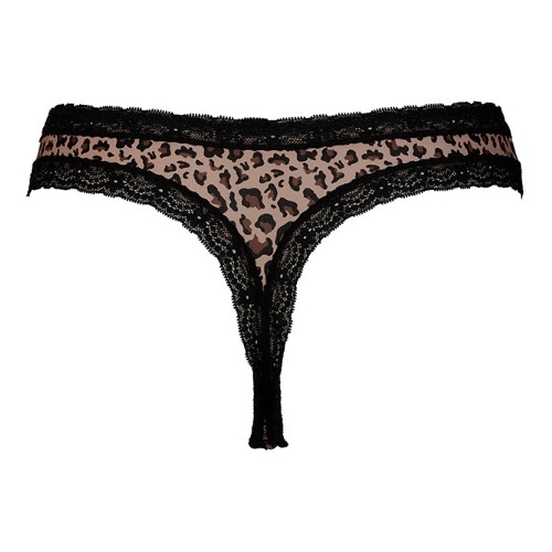 After Eden Giselle animal print thong