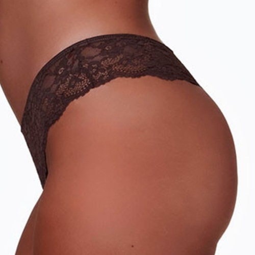 After Eden Daisy dark brown thong