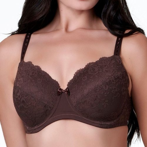 After Eden D-Cup & Up LOÏS dark brown padded bra
