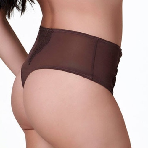 After Eden D-Cup & Up NF BO dark brown thong