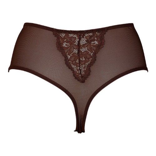 After Eden D-Cup & Up NF BO dark brown thong