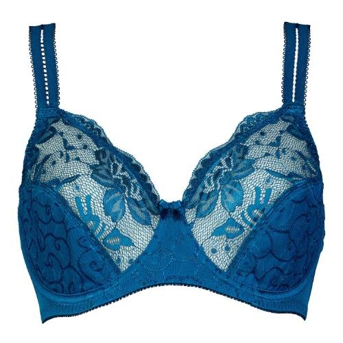 Elbrina Johanna petrol padded bra