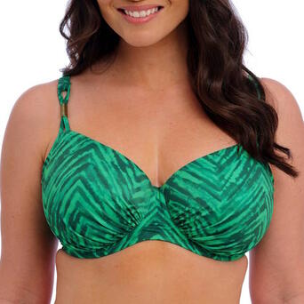 Fantasie Swim Punta Mita Uw Gathered Full Cup Bikini Top Emerald