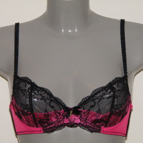 Super Sexy by Sapph Sabine pink/black soft-cup bra
